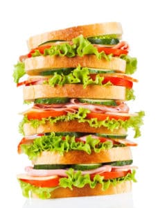 Backwaren großes Sandwich Fotolia