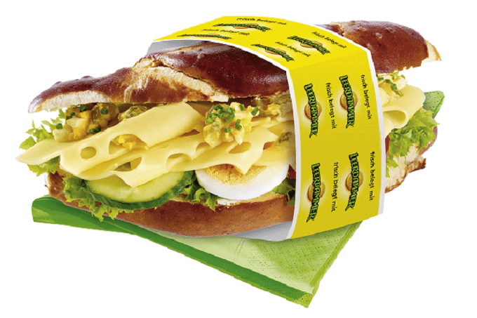 Sandwich Laugen Käse Leerdamer