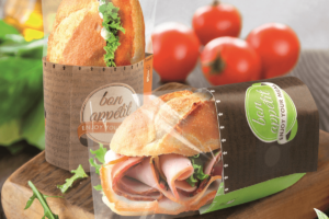 Teils durchsichtige Sandwich Verpackungen von Weber