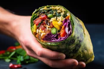 Wrap Vegan Spinat Gemüse