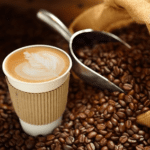 Kaffee Becher To Go Kaffeebohnen