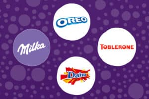 Marken von Mondelez: Milka, Oreo, Toblerone, Daim