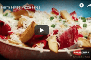 Anwendungsvideo Pommes mit Pizza Toppings