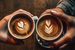 Kaffee Getränke Cappuccino Latte Art
