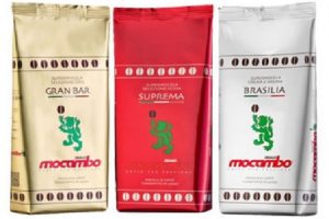 Drei Kaffeesorten von Mocambo. Gran Bar, Suprema und Brasilia