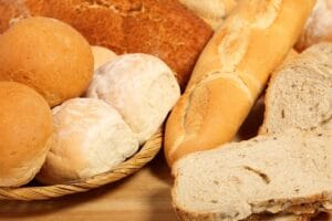 Brot und Brötchen Auslage