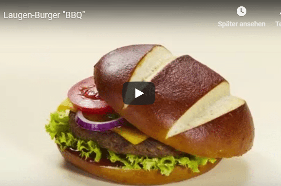 Laugen Brötchen Burger BBQ Ditsch