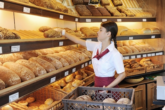 Bäckerei Backwaren Verkauf Frau