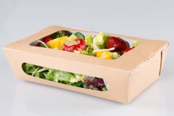 Verpackung Karton Sichtfenster Salat