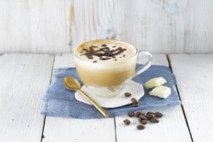 Soya Latte Kaffee vegan Alrpo Milchersatz