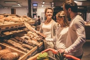 Backwaren Brot Supermarkt Familie Auswahl