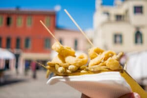 Street Food Italien frittierter Fisch