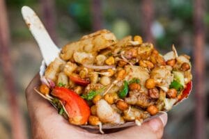Indisches Street Food Aloo Chaat