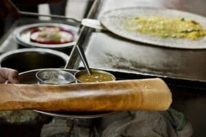 Herzhafte Pancake in der indischen Küche
