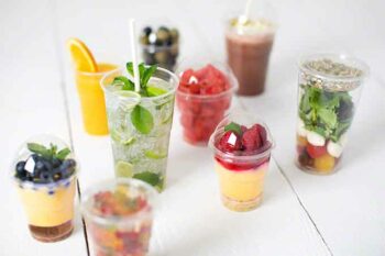Clear Cups - durchsichtige Becher für Obstsalat Früchte und Puddings von Rausch / snackconnection