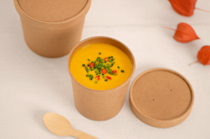 Suppe in Pappbecher mit Deckel von packVerde / snackconnection