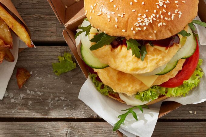 Veggie-Rührei Burger EIPRO Snegg | snackconnection