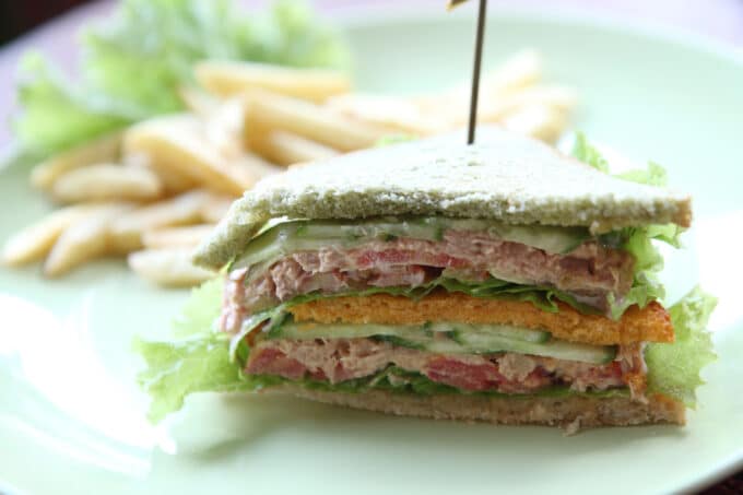 Veganes Tunfisch-Sandwich