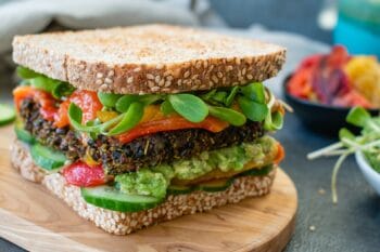 Veganes Sandwich Gemüse