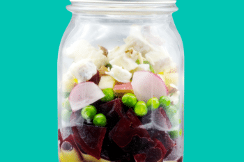 veganer Rote Bete Salat im Glas