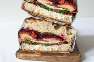 Sandwich mit Fleisch