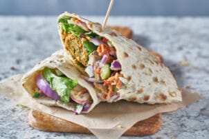 Veganer Falafel Wrap