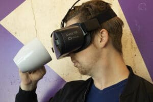 VR Brille Kaffeebecher, MAnn