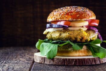 Burger vegan plantbased