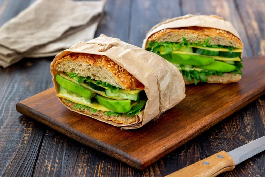 Veganes Sandwich Käse Avocado Sancktrends 2023