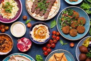 Variation libanesischer Gerichte