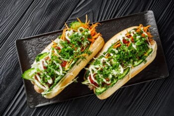 Hot dog mit Karotte vegan