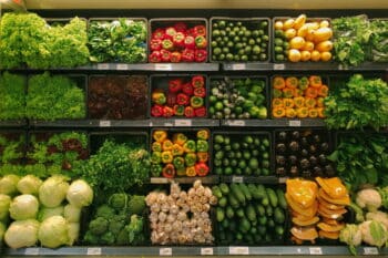 Gemüseabteilung Supermarkt