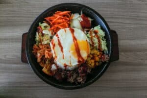 koreanische bibimbap Bowl gemüse