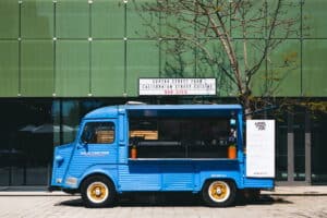 Food truck blau