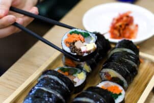 Koranische Sushi kimbap
