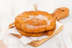 Portugiesische Pfannkuchen frittiert
