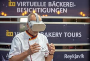Virtuelle bäcker tour mit VR Brille