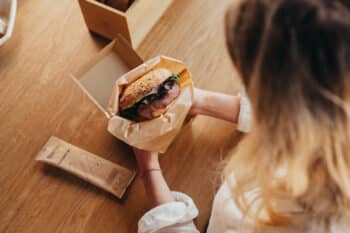 Nachhaltige Burger-Verpackung 