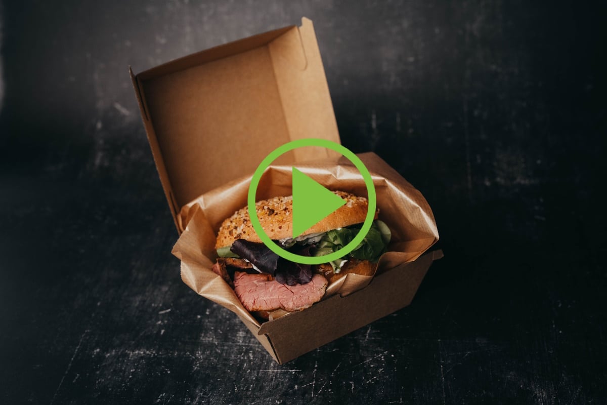 Video duni burgerbox verpackung