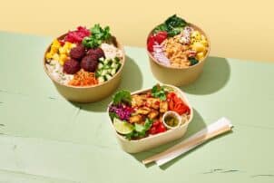 Variantion 3 vegane Food Bowls Nestlé Garden gourmet