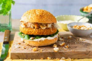 Veganer Chicken Burger Beyond Meat