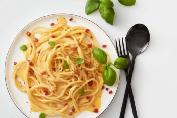 Eipro Veganuary Noegg Spaghetti Carbonara