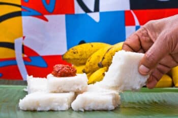 Länderspezial Sri Lanka Streetfood Kiribath Milchreis