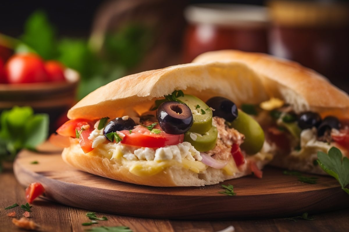 Griechenland Sandwich Ciabatta
