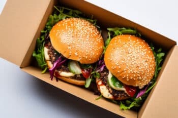 Vegane Burger Verpackung Nachhaltig