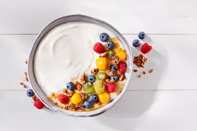 Milram Frühstück vegane Joghurt Bowl