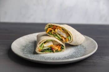 Hanna Wrap Burger geschnitten